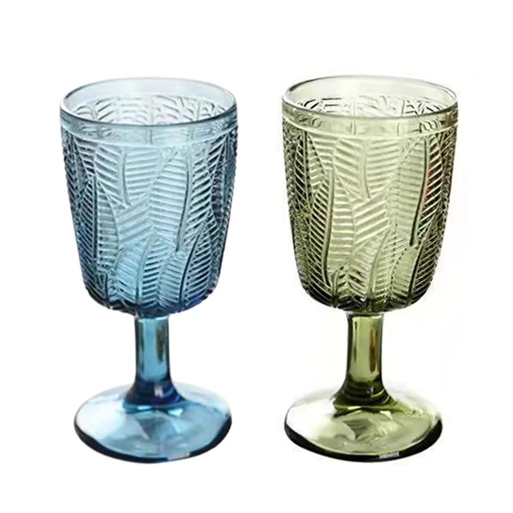 Embossment Texture Glass Goblet Liqueur Cup Home Anniversary Zpaxo