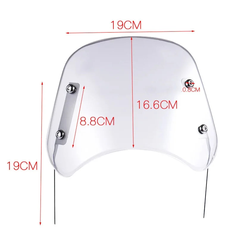 Motorcycle Windshield Harley Honda Yamaha Kawasaki Suzuki Universal