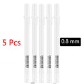1/3/5PCS Waterproof Metal Marker Permanent White Paint Pen Washing Art Painting Graffiti Pens Fabric Wood Leather Marker 1/2/5mm Zpaxo 5 x 0.8mm