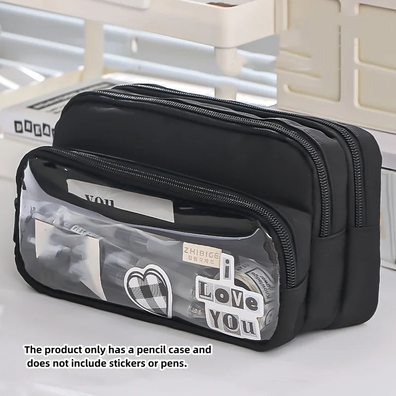 Large Capacity Pencil Case Multi-functional Pen Bag Markers
