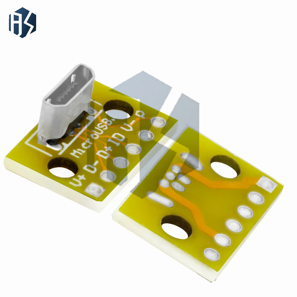 Vertical USB Micro 2 0 Female Head Connector PCB Converter Adapter Zpaxo