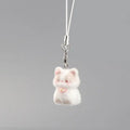 Kawaii Plush Cute Cat Keychain Flocking Animal Pendant Phone Lanyard