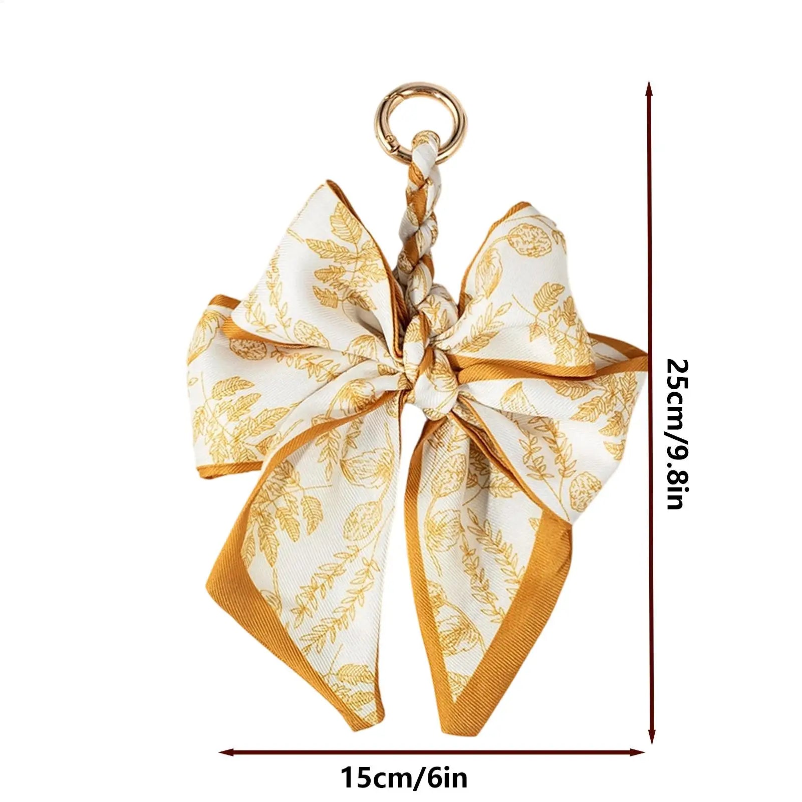Bag Decoration Accessories Cute Bow Shape Keyring Keychain Bag Charm For Women For Adults Wife Girlfriend Indoor Outdoor Zpaxo