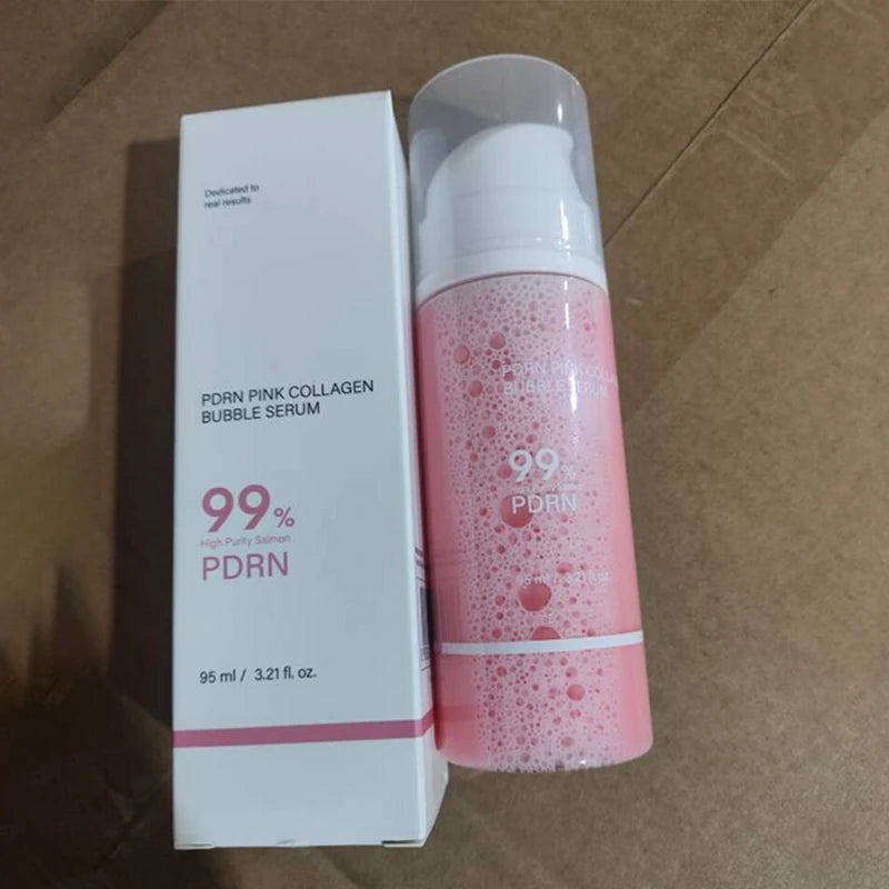 PDRN Pink Collagen Bubble Serum – Hydrating Firming Essence Collagen Face Serum Zpaxo