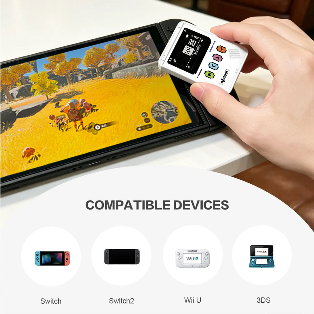 For NFC Amiibo Chargeable Simulator Emulator Universal Writer for Switch/SWITCH2 Accessories Wiiu 3ds Kingdom Tears Breath Wild Zpaxo