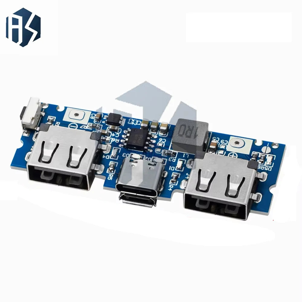 1 Optional 5V 2 4A 18650 Boost Charger Board Dual Type-c Micro USB Zpaxo
