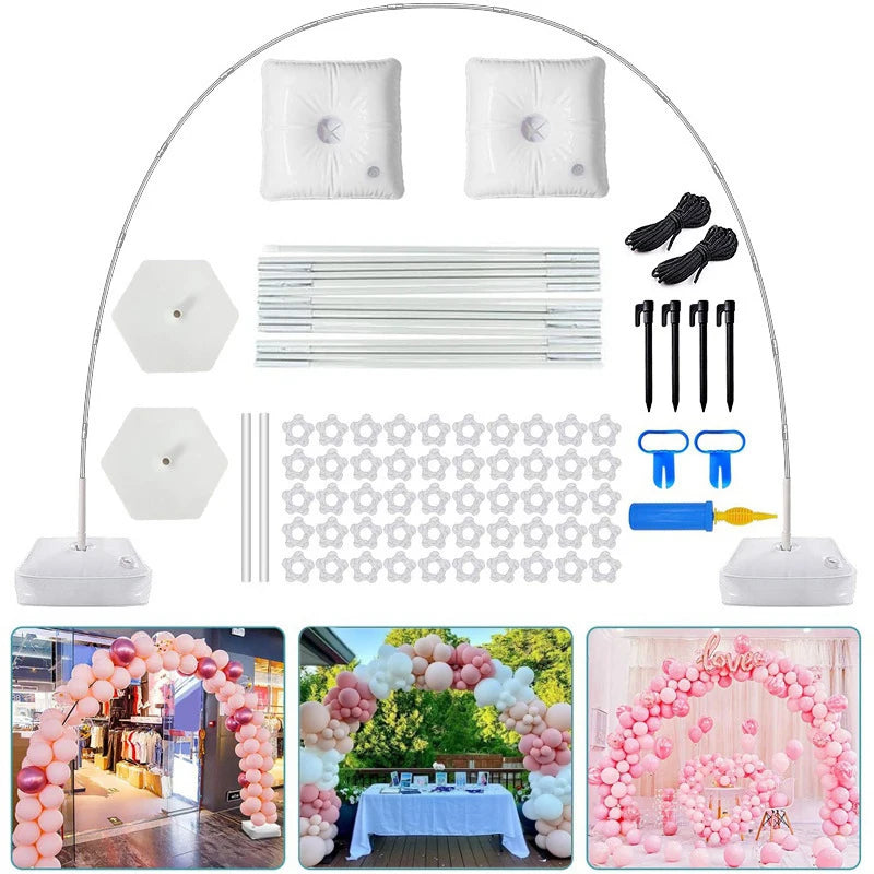 Adjustable Balloon Arch Stand Holder Half Support Birthday Wedding