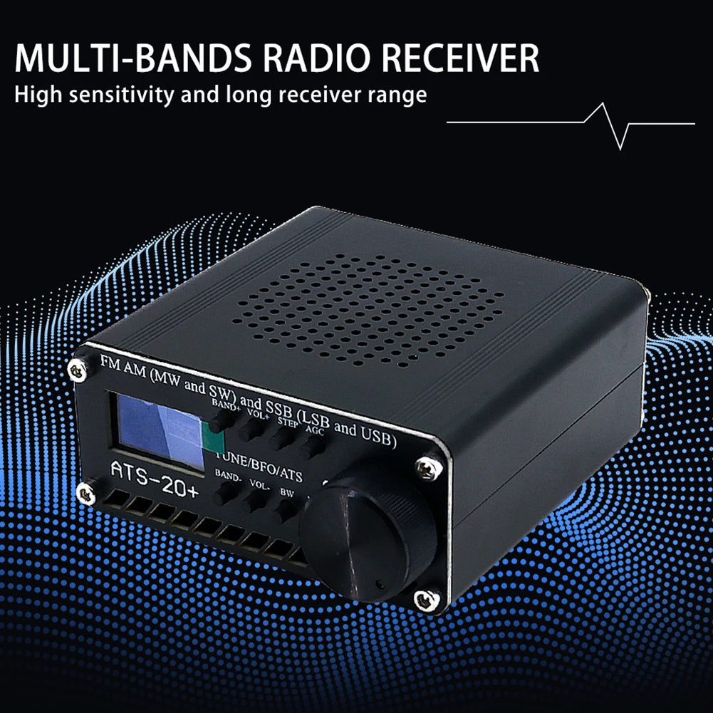 Professional ATS-20+ Receiver OLED Screen World Band Digital FM AM MW