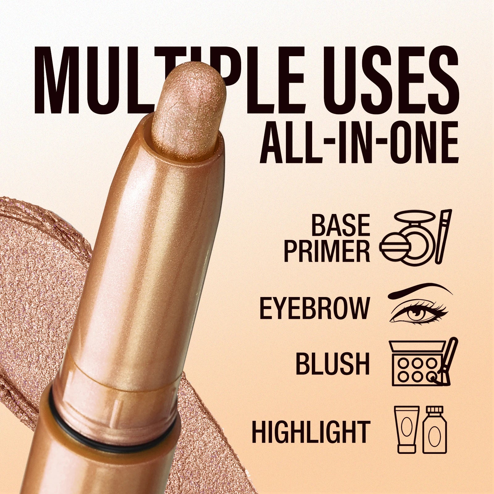 Multi Functional Eye Shadow Stick Silk Smooth Texture Lasting Makeup