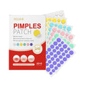 240Pcs Salicylic Acid Acne Pimple Patches Colorful Round/Heart/Flower/Star Shape Acne Removal Skin Care Stickers Covering Zits Zpaxo Circle 240Pcs