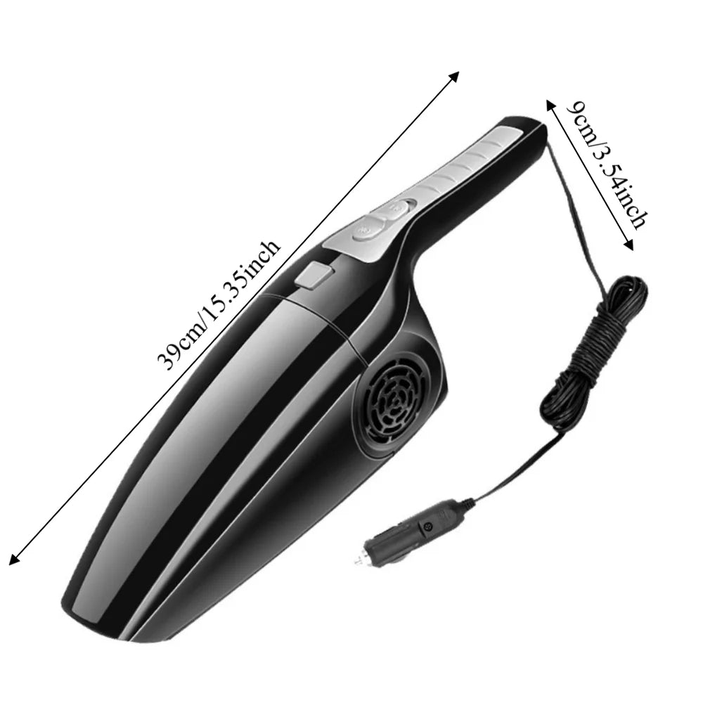 High Power Car Vacuum Cleaner Strong Suction Dry Wet Dual Use Car Interior Vacuum Small Size 12V 120W Handheld Vacuum Cleaner Zpaxo