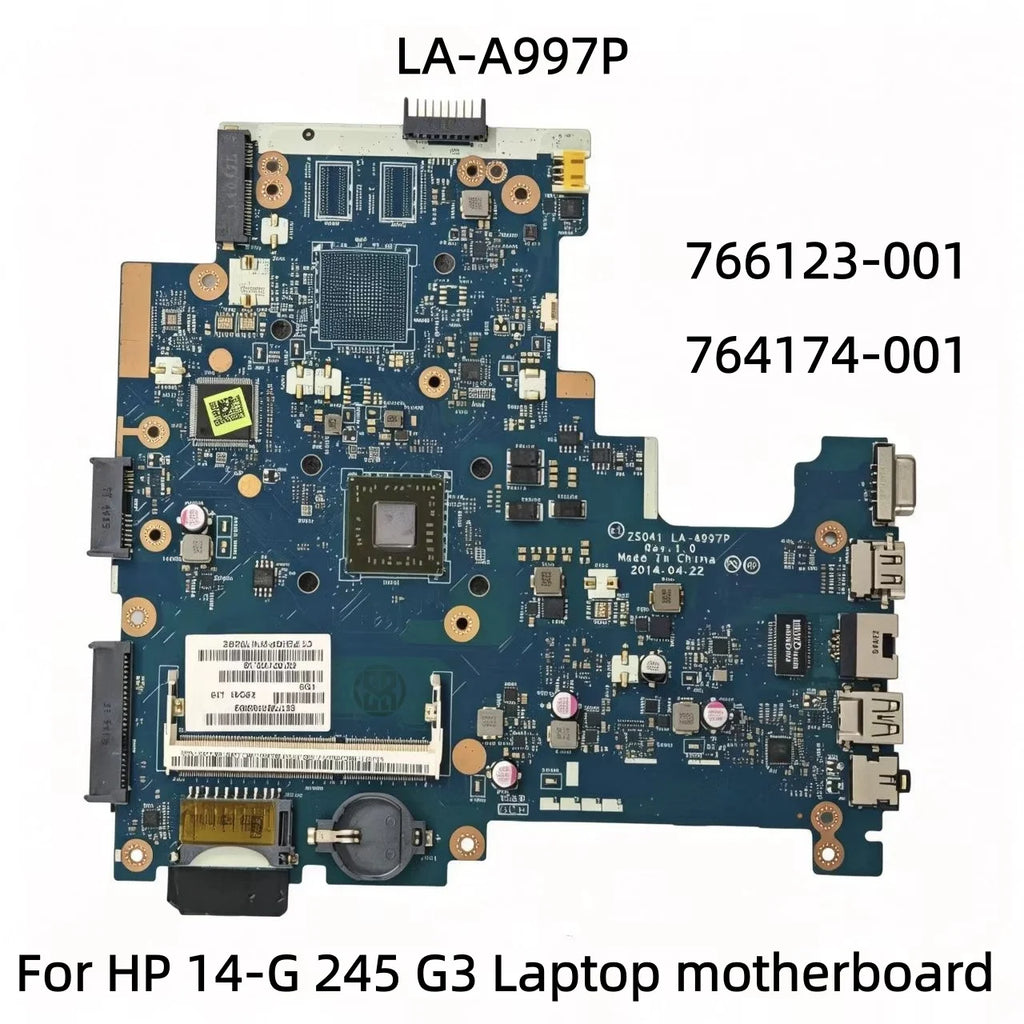 HP 245 G3 Pavilion 14-G Laptop Motherboard LA-A997P 764174-001