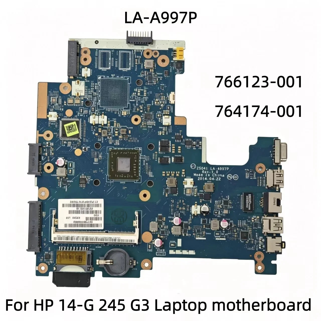HP 245 G3 Pavilion 14-G Laptop Motherboard LA-A997P 764174-001