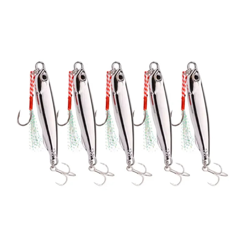 10-Pack Metal Jig Lures 20/30/40g – Saltwater Bass Fishing Metal Jig Lures Zpaxo
