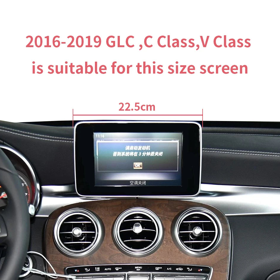 Car Phone Holder For Mercedes-Benz C/GLC/ V-Class 2015-2023 screen navigation bracket magnetic new energy wireless charging rack Zpaxo