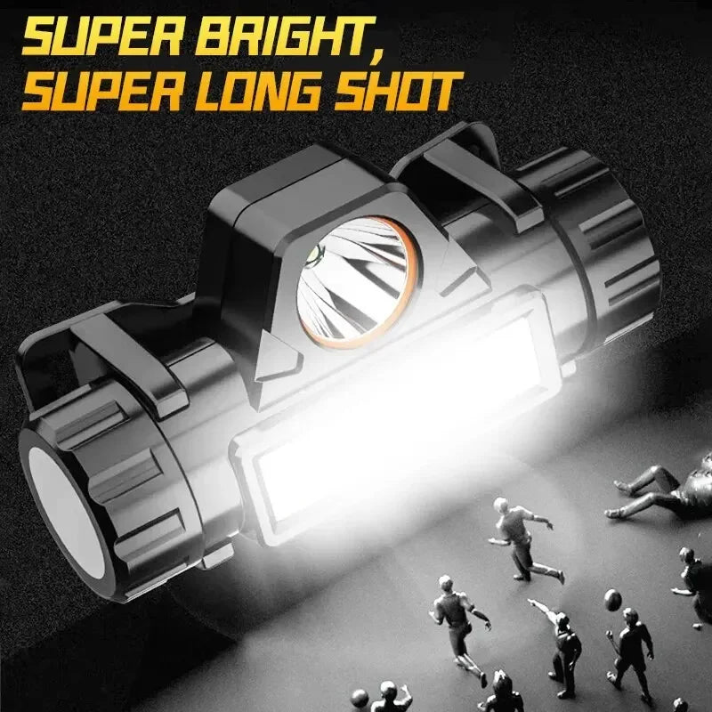 LED Rechargeable Headlamp – XPE COB Magnetic Head Torch Rechargeable Headlamp Zpaxo