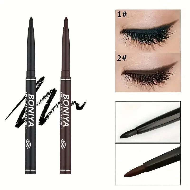 Smooth Black Eyeliner Pencil Waterproof Sweatproof Long-lasting Zpaxo