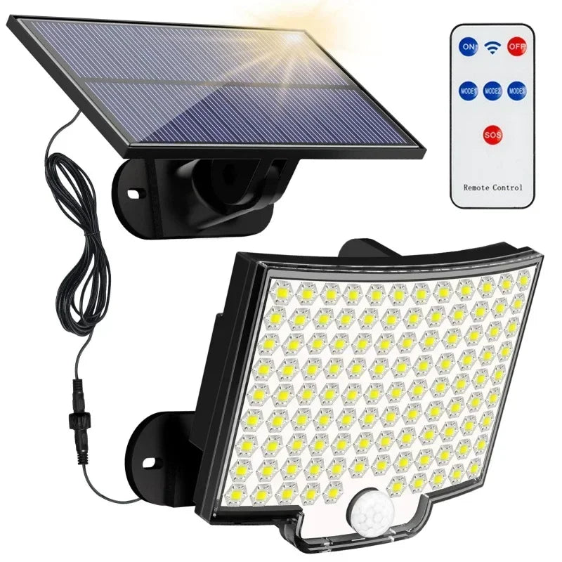 234 LED Solar Motion Sensor Flood Light – 3 Modes, IP65