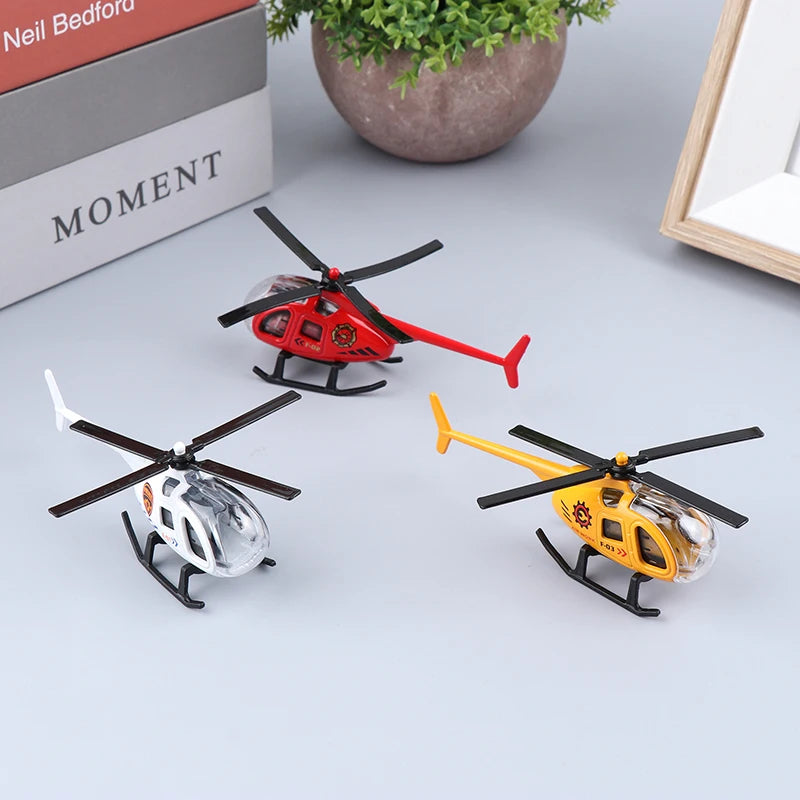 Mini Alloy Helicopter Model Toys Aircraft Military Collection