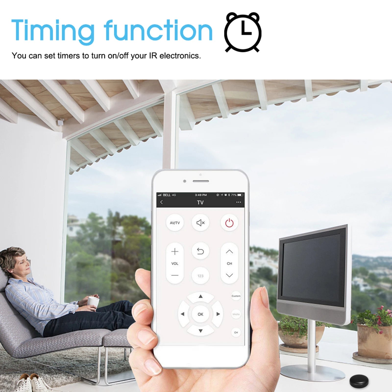 WiFi-IR Remote Control 2.4Ghz Enabled Infrared Universal Remote Controller For Air Conditioner TV DVD Using Tuya Smart Life APP Zpaxo