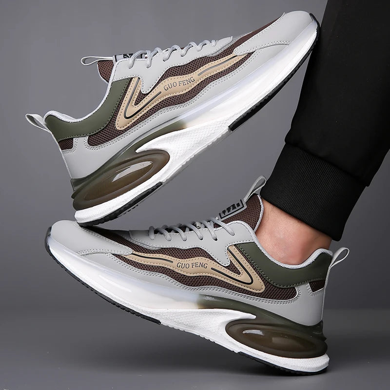 Men's Casual Sneakers Luxury Trainer Shoes Breathable Race Running