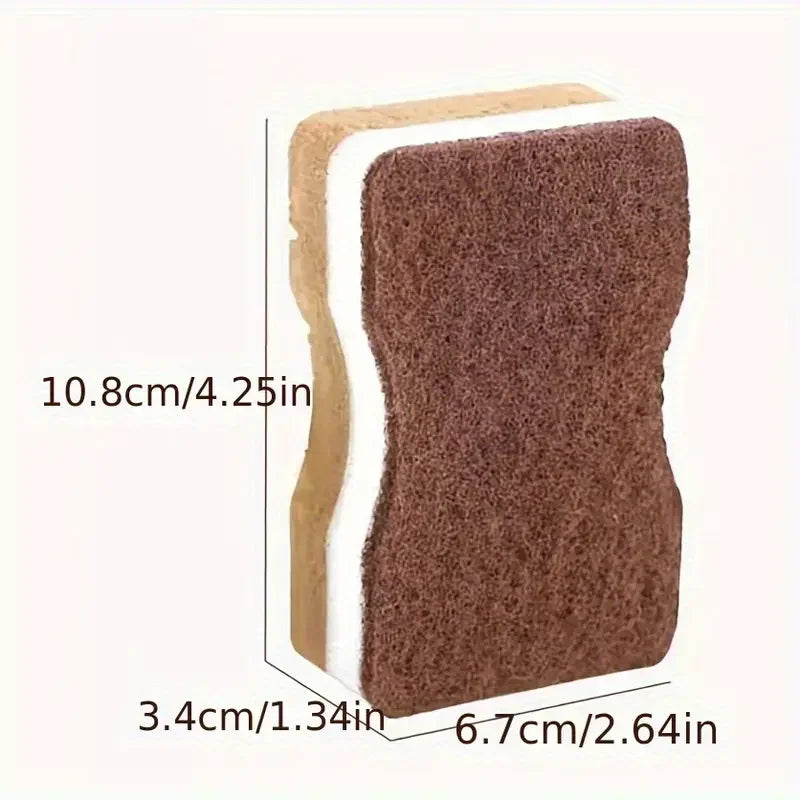 Three-Layer Seaweed Dishwashing Sponges – 2 to 20 Pack