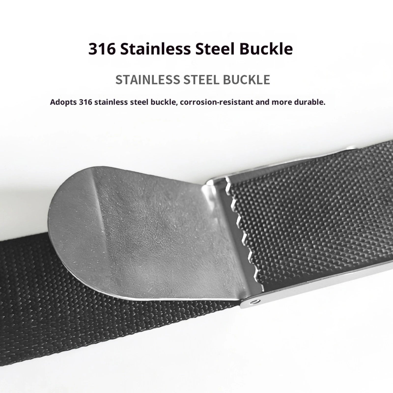 1 5M Stainless Steel Buckle Dive Waistband Wear Resist Quick Release Zpaxo