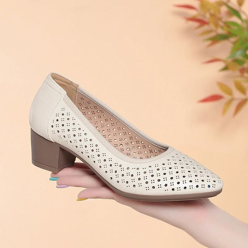 Beige Mary Jane Shoes Adjustable Ankle Strap Low Block Heel Square Zpaxo