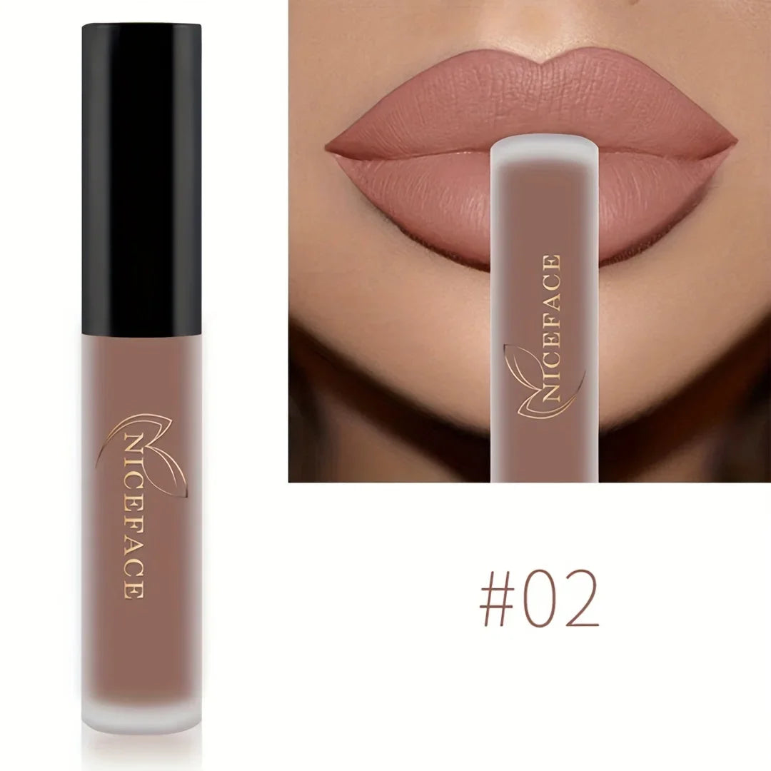 20 Colors Optional, High Pigmented Matte Velvet Lip Glaze - Long-Lasting, Smudge-Proof, Non-Moisturizing Liquid Lipstick 1pc Zpaxo 02