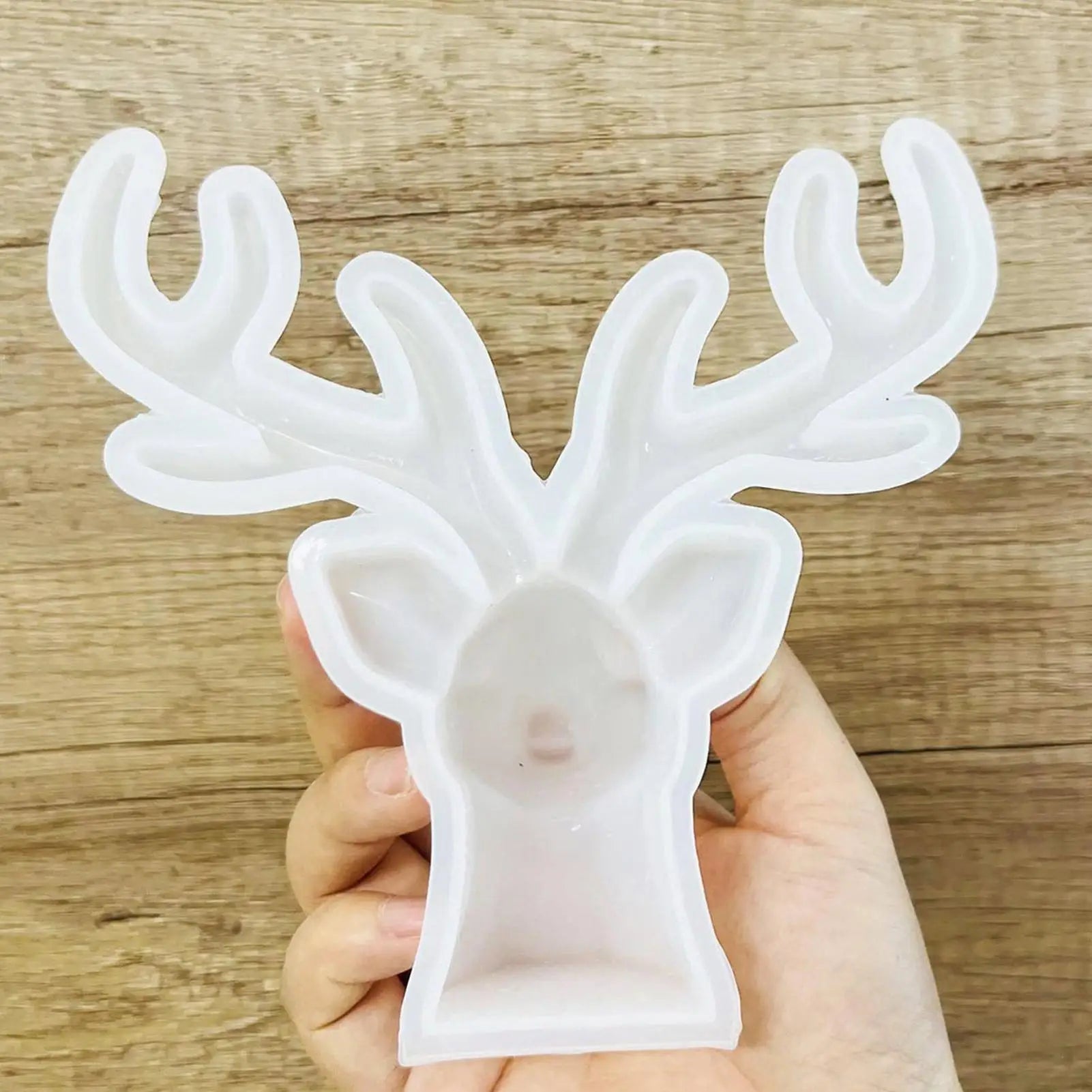 Deer Head Resin Mold 3D Silicone Mould Christmas Cake Decoration
