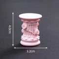Roman Pillar Greek Column Figurine & Candlestick Pedestal Stand