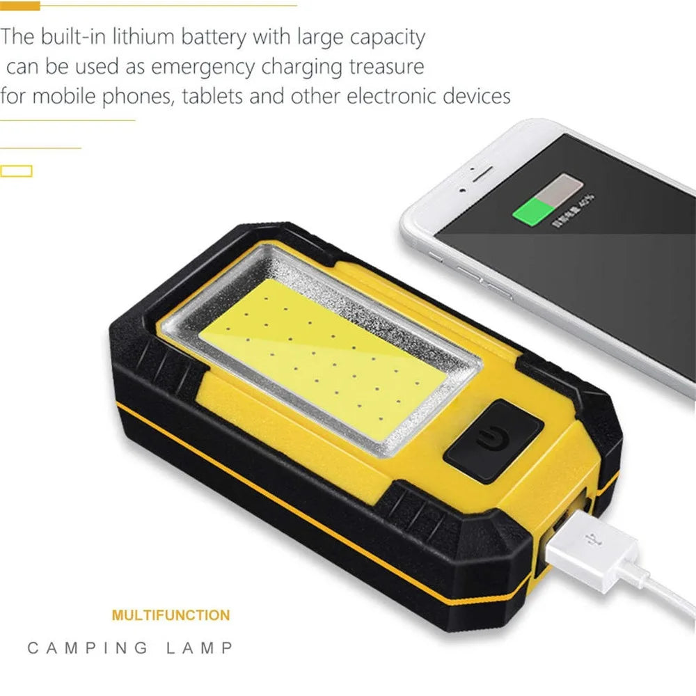 4000mAh COB LED Work Light – Magnetic Rechargeable Lantern