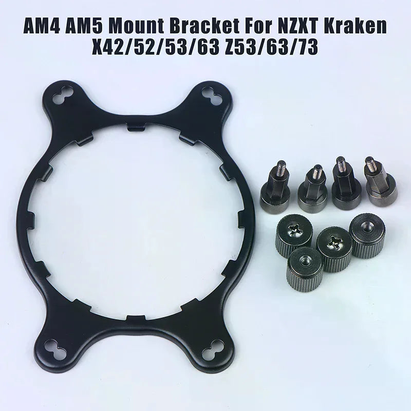 For NZXT Kraken X41 X42 X51 X52 X61 X62 X63 X72 X73 Z63 Z73 AM4 AM5 Mount Bracket Stud Nut Kit Zpaxo