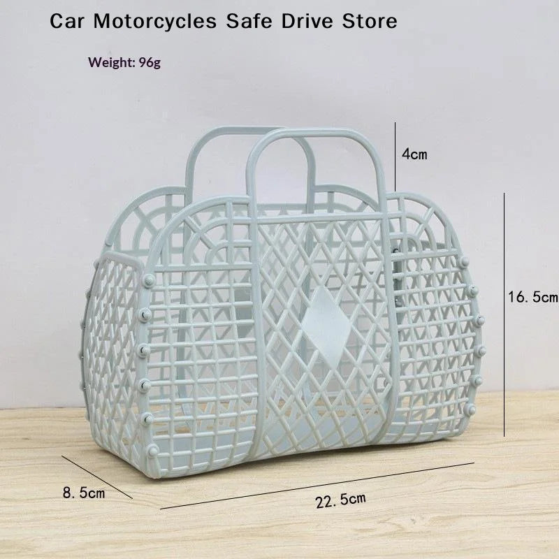 MDetachable Plastic Shower Basket Hollow Bathroom Storage Home