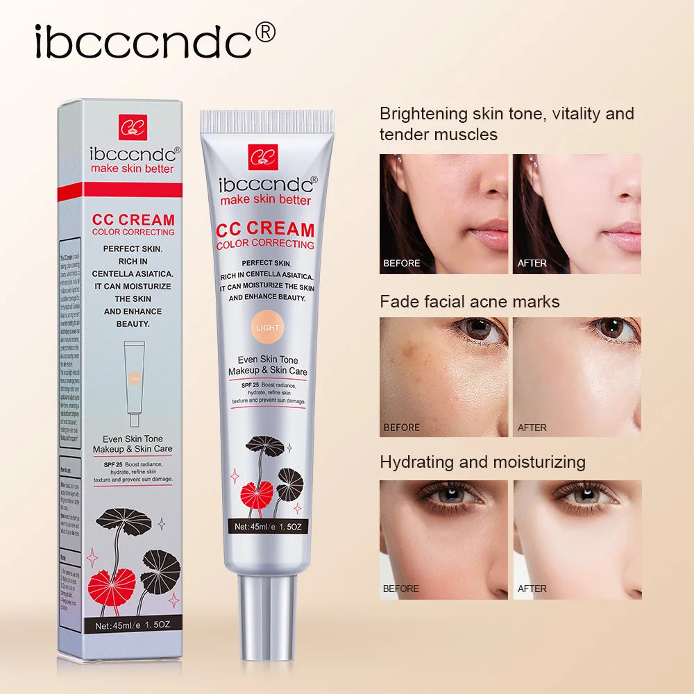 ibcccndc CC Cream – Color Correcting Concealer Foundation 45ml CC Cream Foundation Zpaxo