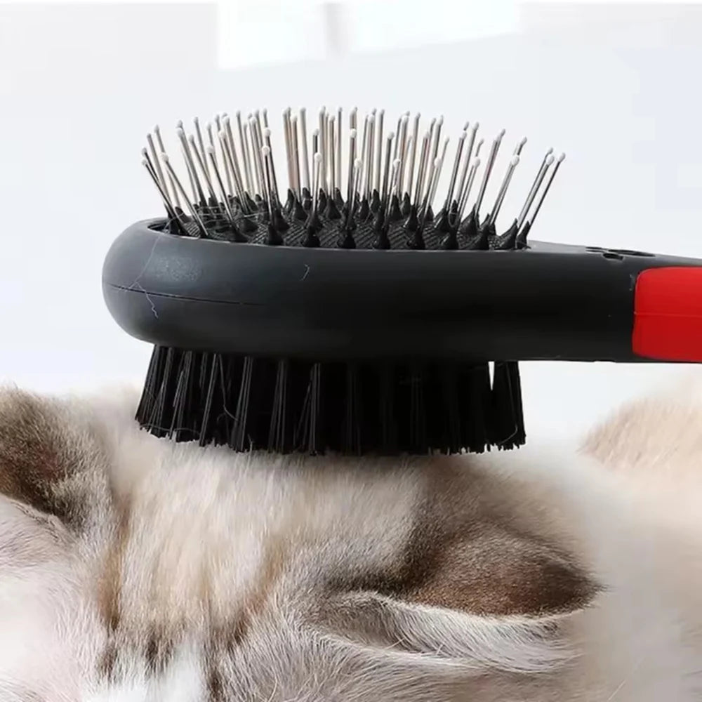 Pet Dog Needle Comb Durable Double-sided Bathing Brush Plastic Zpaxo