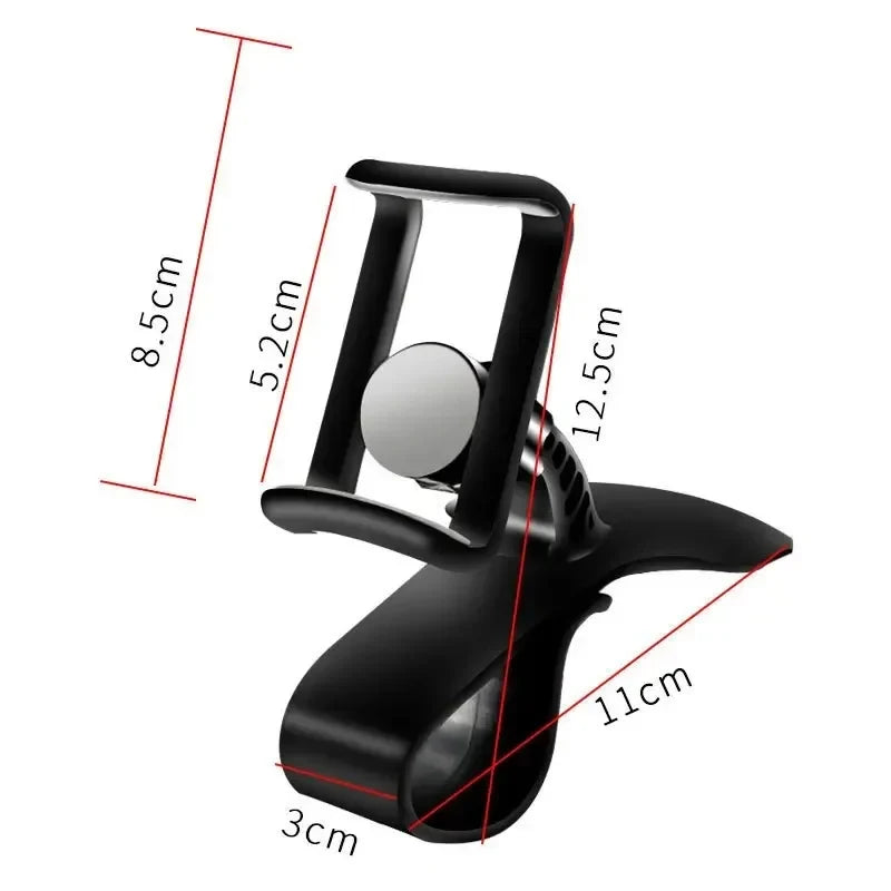 360 Degrees Rotate Car Phone Holder Universal Dashboard Mount Clip