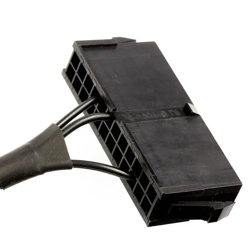 652F 35cm 24Pin Female ATX Power Cord Red Power Supply ON/Off Switch Jumper Bridge Cable 24-pin Zpaxo