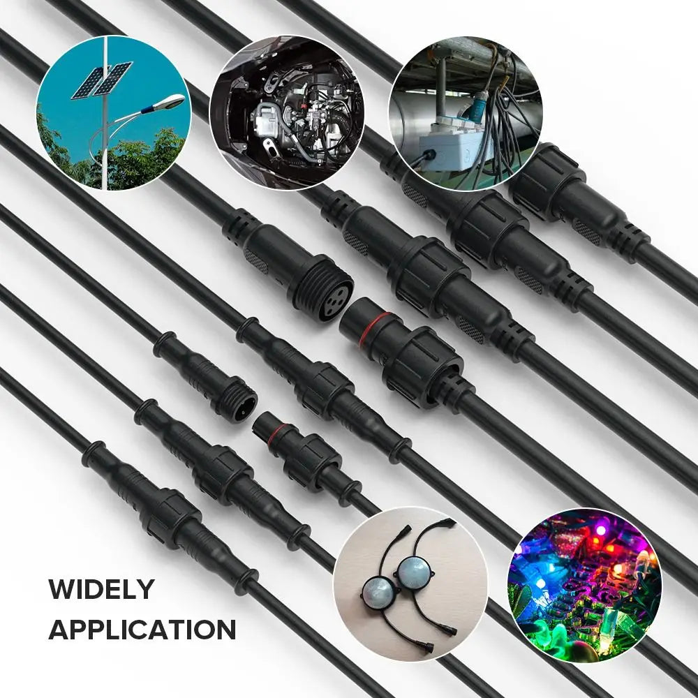 Led Waterproof Cable Connector Strips Light Wire Plug Docking Line Zpaxo