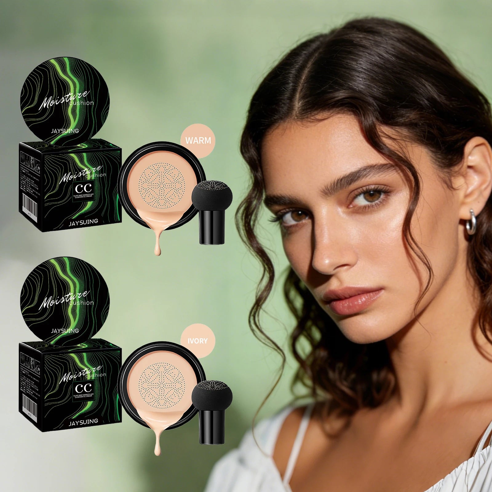 Mushroom Head Air Cushion Concealer – Full Coverage Makeup Air Cushion Concealer Zpaxo