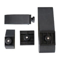 4PCS Hand Sanding Blocks Square and Rectangle-Shaped for Wood Furniture Restoration Home Arts and Crafts Zpaxo black