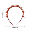 Women's Headband with Clips – Twist Plait & Bang Hair Hoop Clip Headband Zpaxo Red