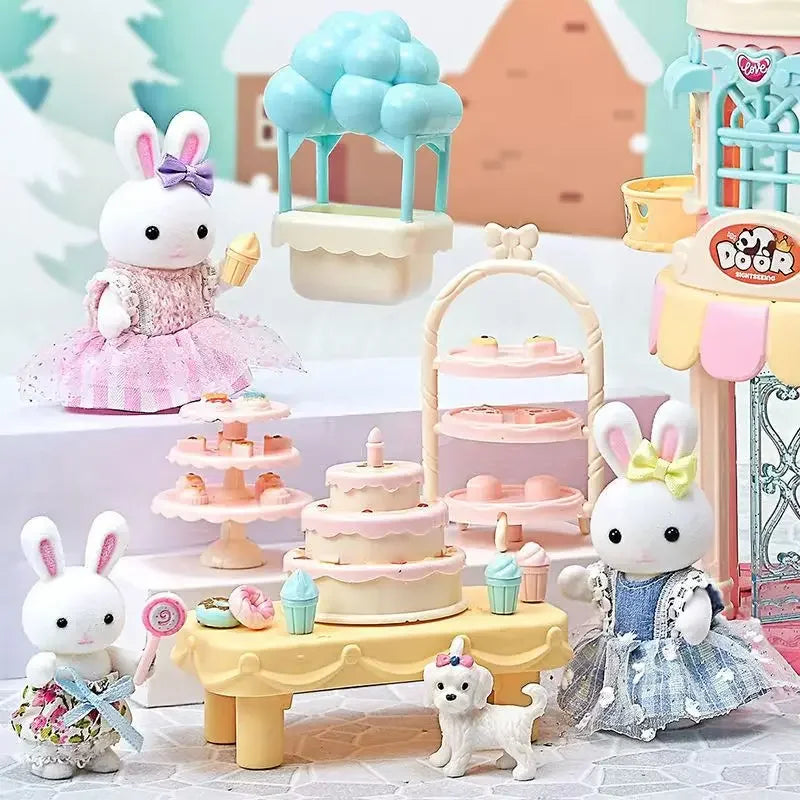 Little Rabbit Dresser Lovely Scene Play Toys Simulation Modelling