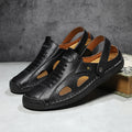Summer Men Sandals Leather Mens Casual Shoes Outdoor Beach Roman Zpaxo 702 38