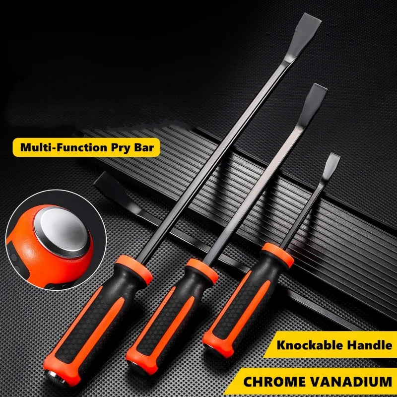 Heavy-Duty Chrome-Vanadium Pry Bar – 8 & 12 Inch Crowbar Pry Bar Crowbar Zpaxo