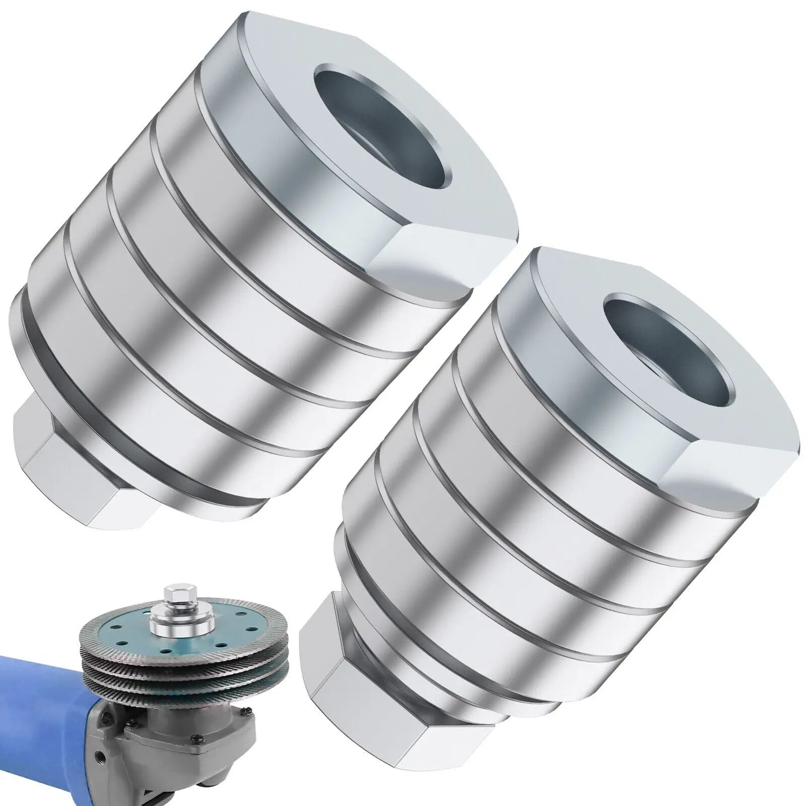 2Pcs Angle Grinde to Grooving Machine Adapter Metal M10 M14 Conversion Head Slotting Machine Angle Grinder Wall Grooving Adapter
