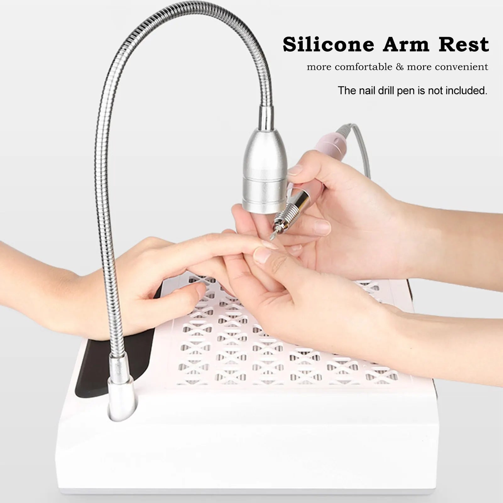 Nail Lamp+nail Dust Collector Drill Machine Suction Cleaner Nails Art