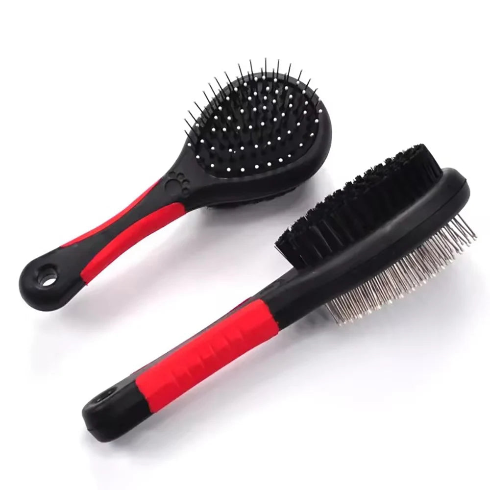 Pet Dog Needle Comb Durable Double-sided Bathing Brush Plastic Zpaxo