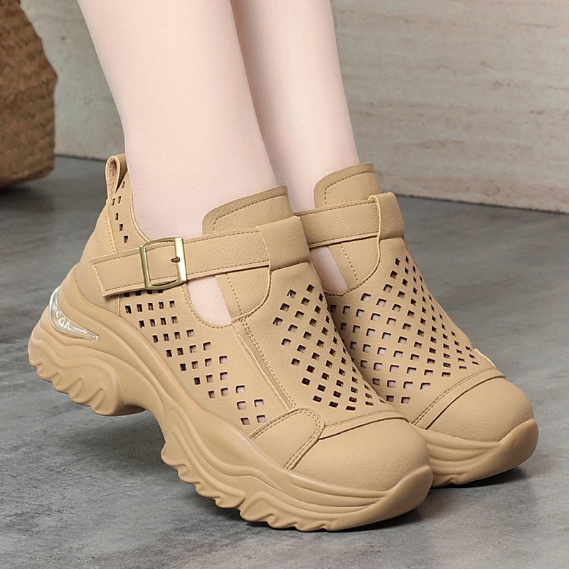 Summer Casual Shoes Women Thick Soles Women's Lightweight Soft Travel Zpaxo HLN6798 Apricot 40 China Mainland
