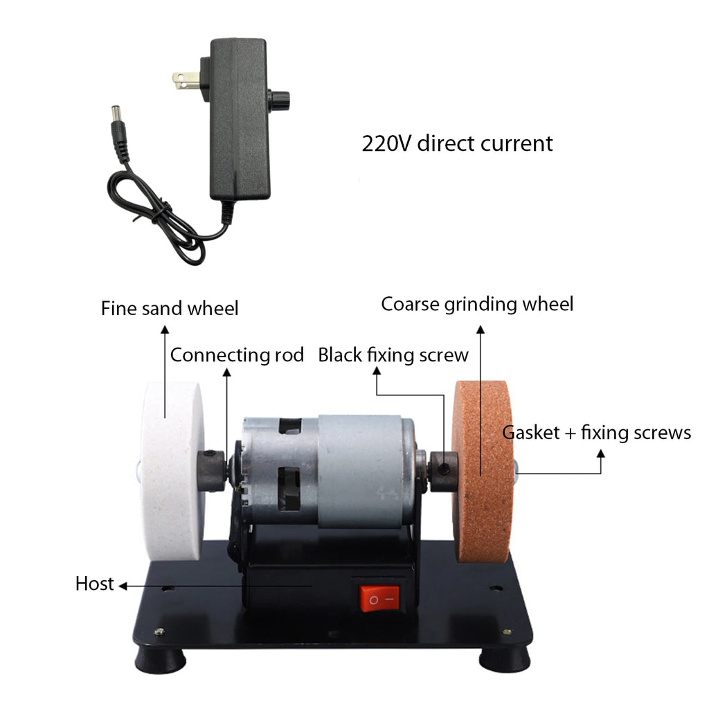 Multifunctional Grinding Polishing Machine 2 Wheels Electric Bench
